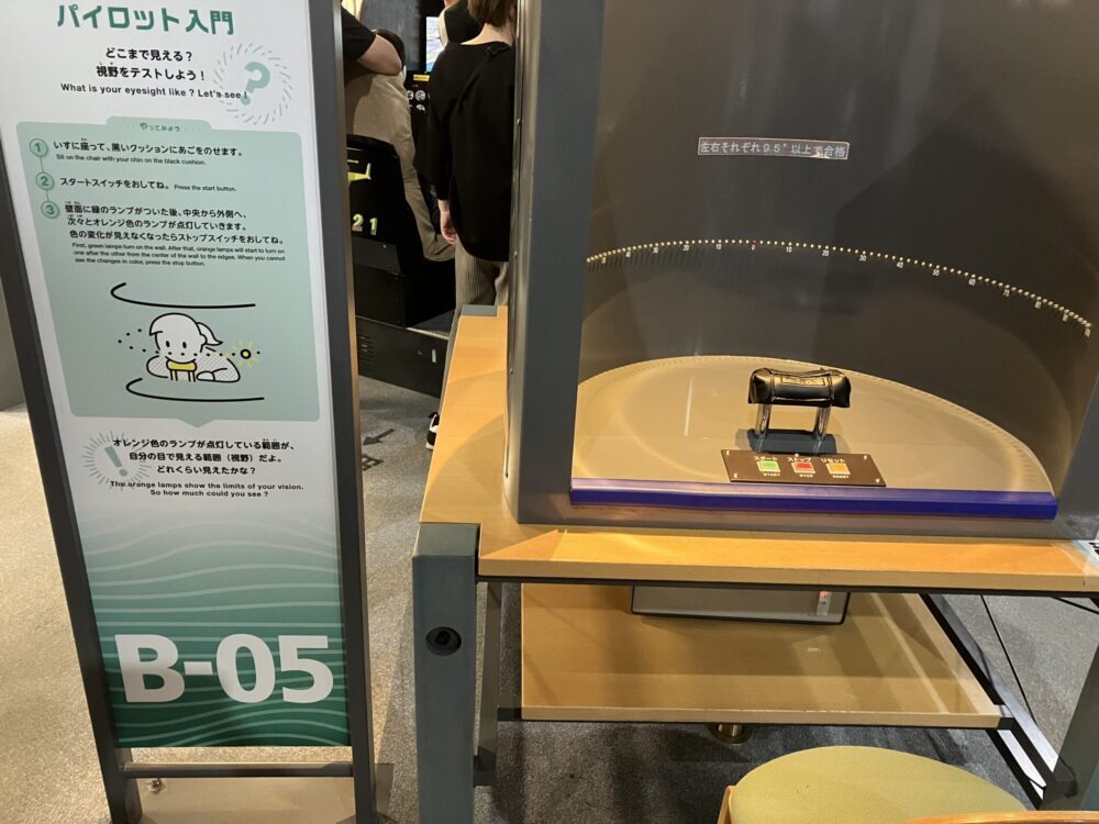 三沢航空科学館 パイロット入門 視覚