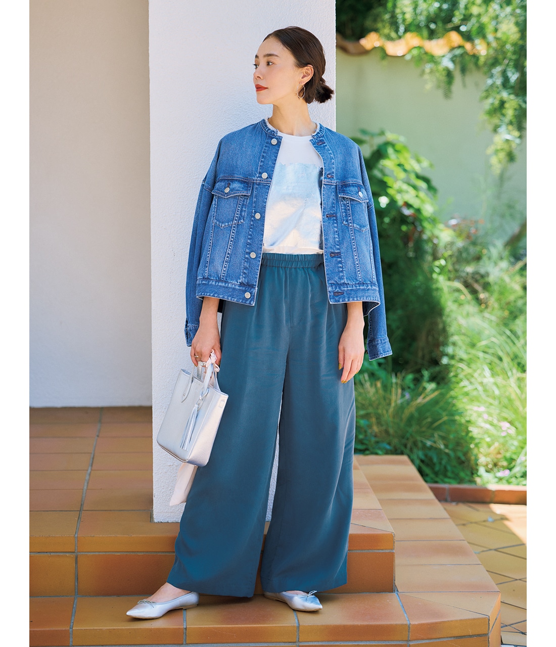 monkey time ディストレスト ライトオンス デニム バギー パンツ M monkey time ディストレスト ライトオンス デニム バギー パンツ