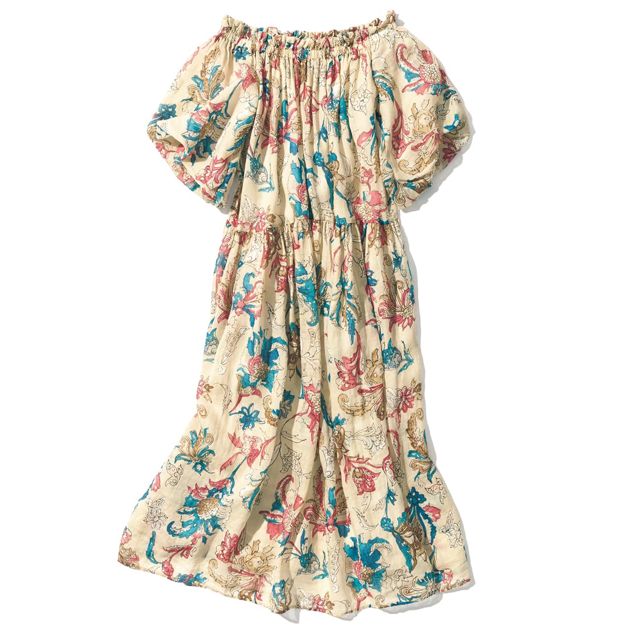 派手プリントワンピース