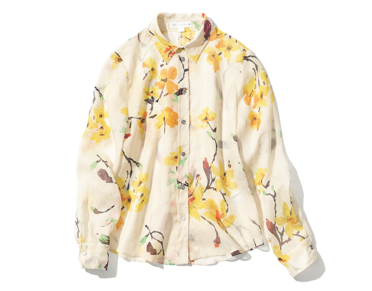 【ZARA（ザラ）】の花柄シャツ　￥8590