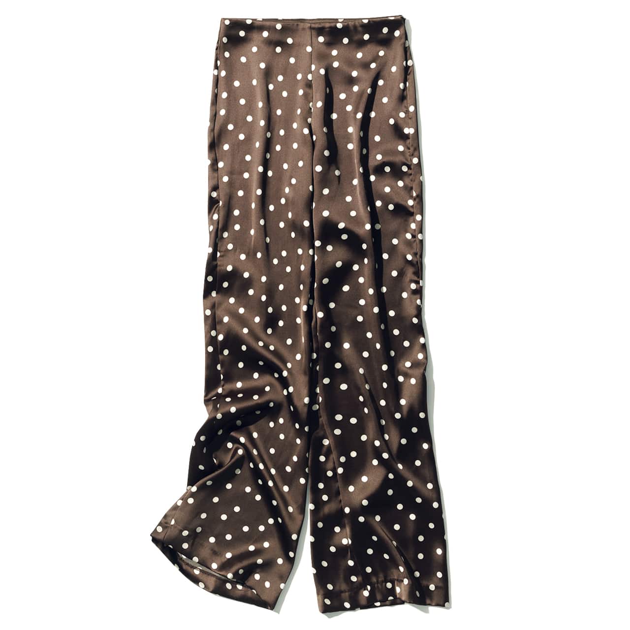 【ZARA（ザラ）】のブラウン＆ドットのワイドパンツ　￥5990