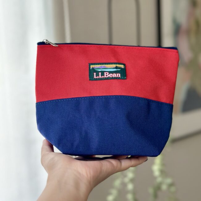 LEE10月号 付録L.L.Bean バイカラーポーチ