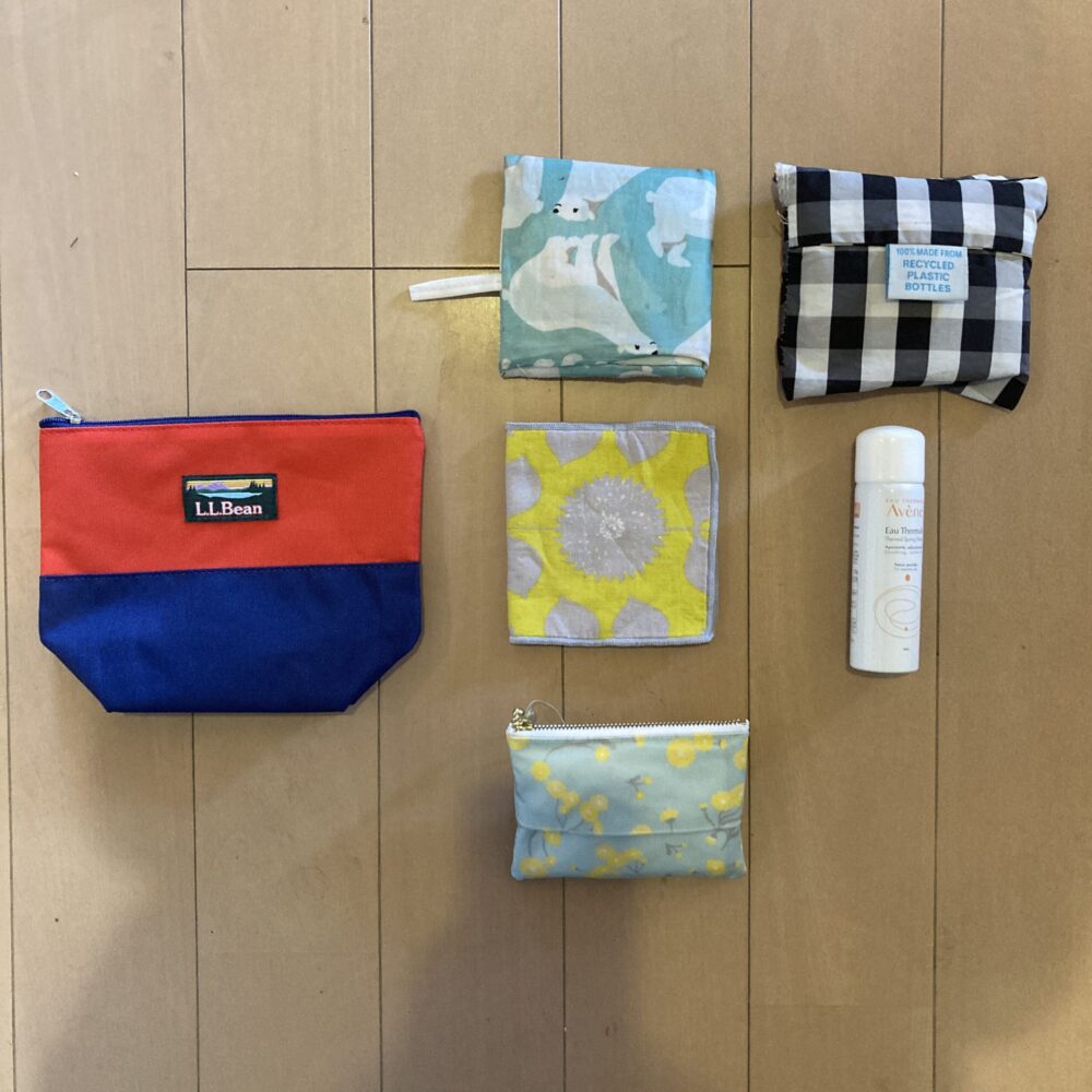 LEE10月号特別付録　L.L.Bean バイカラーポーチ　マチ付き