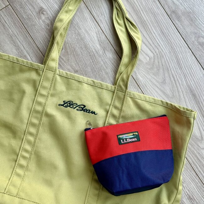 LEE10月号 付録L.L.Bean バイカラーポーチ
