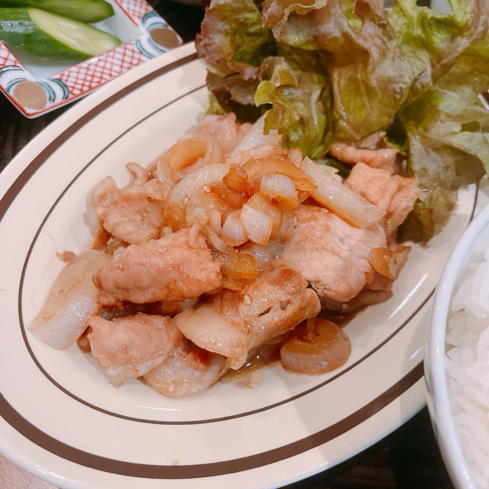 生姜焼き　晩ごはん　焼き肉のタレ