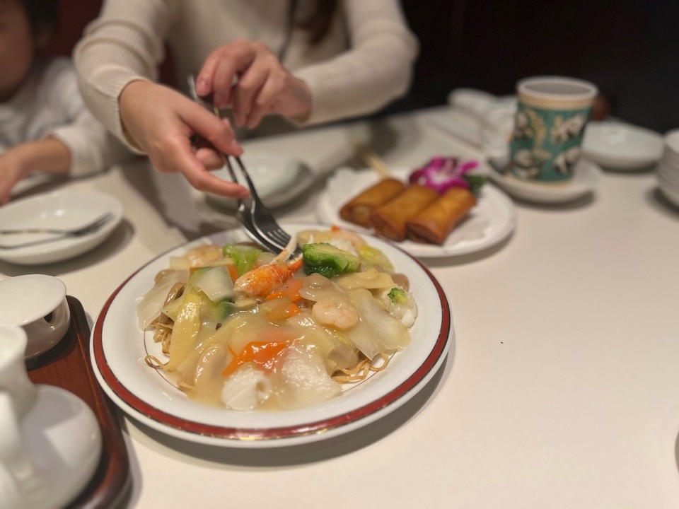 金香楼の中華やきそば