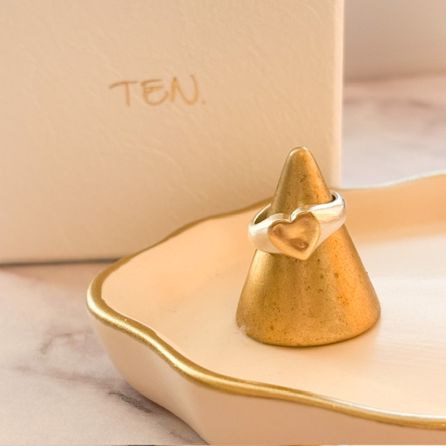 TEN】ハートシグネットリング MIXの写真