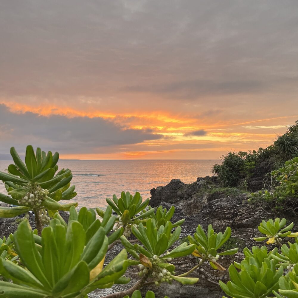 石垣島　夕日　観音崎