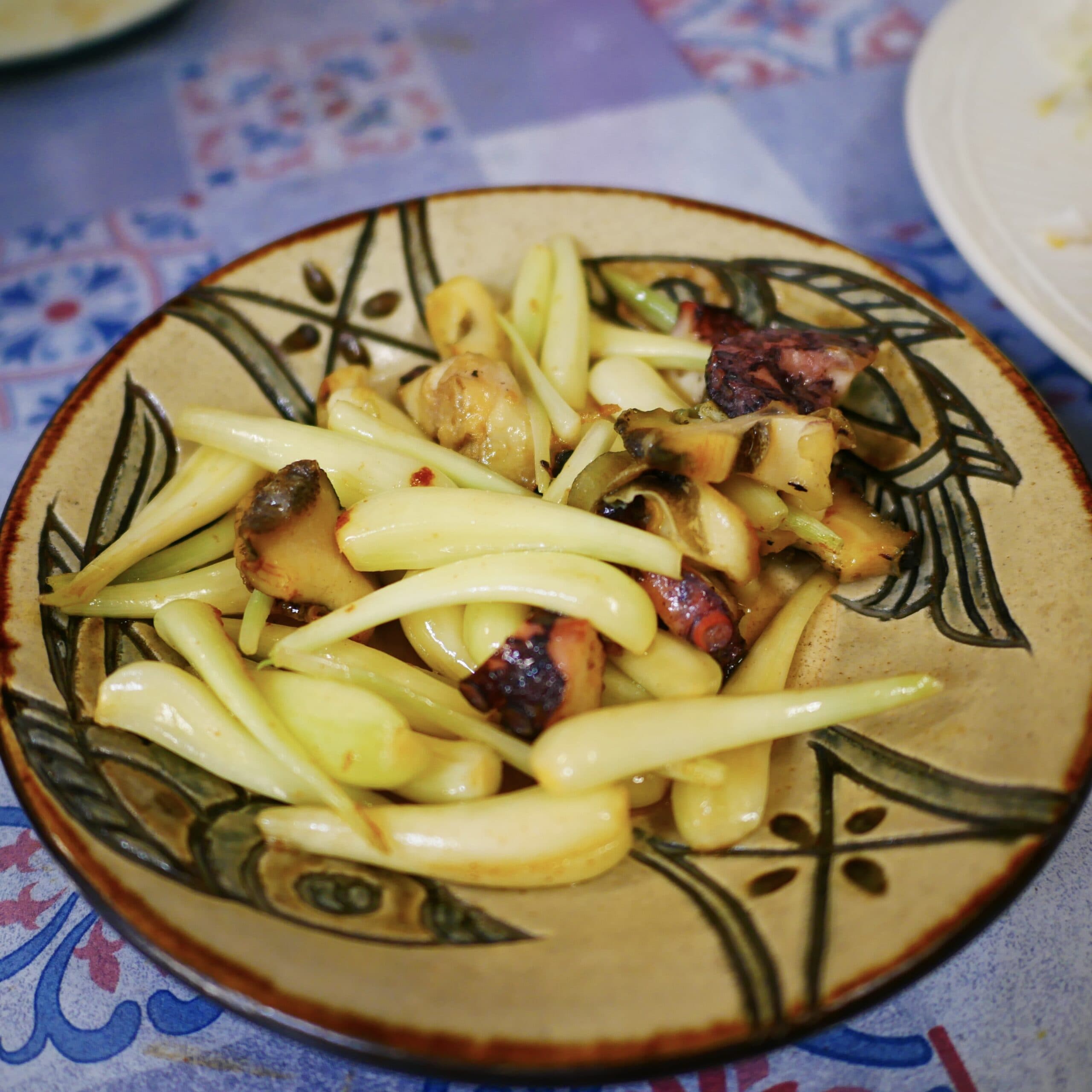 心の宿　沖縄　島ラッキョ炒め
