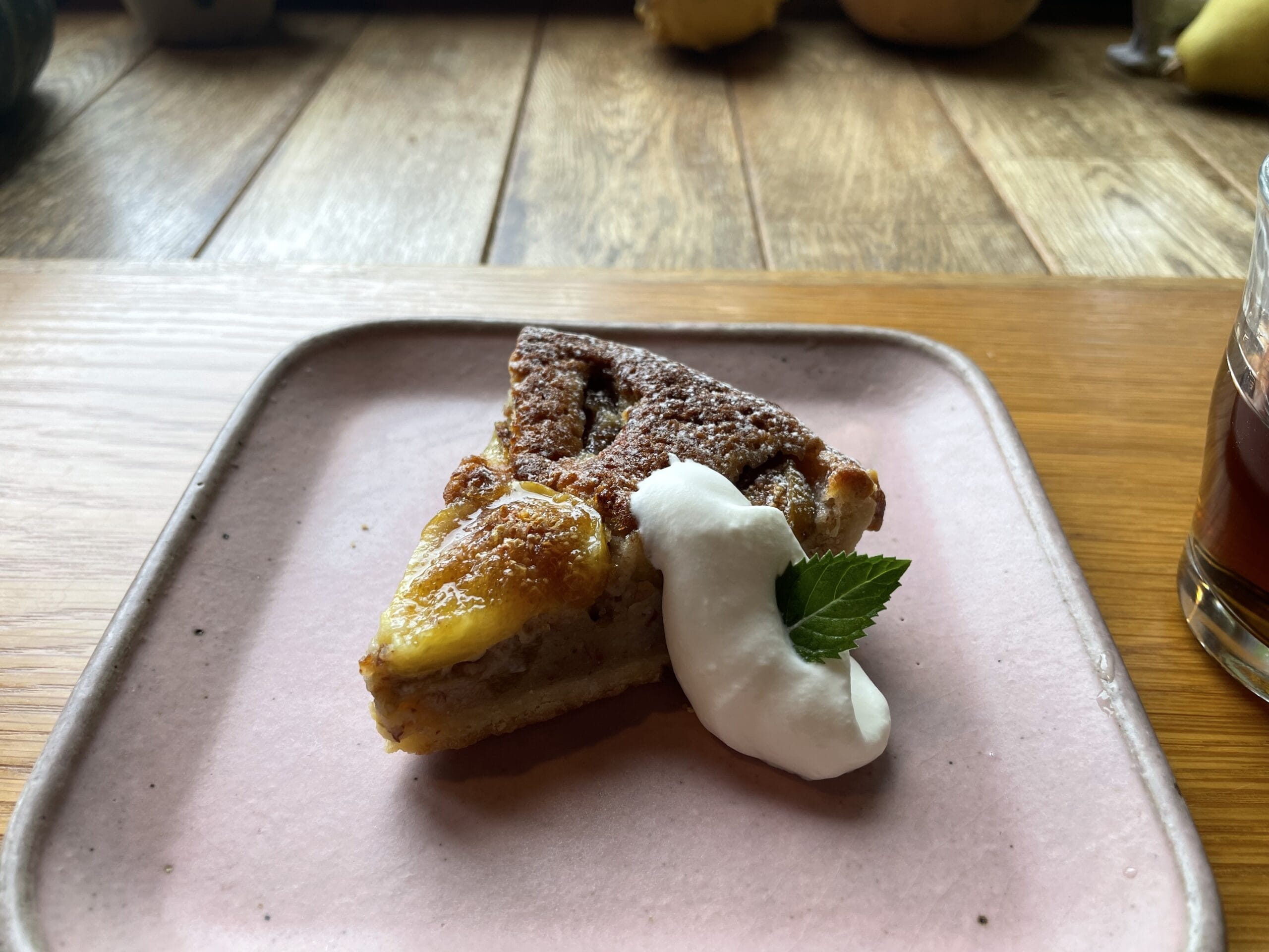 いちじくのタルトの寄り写真