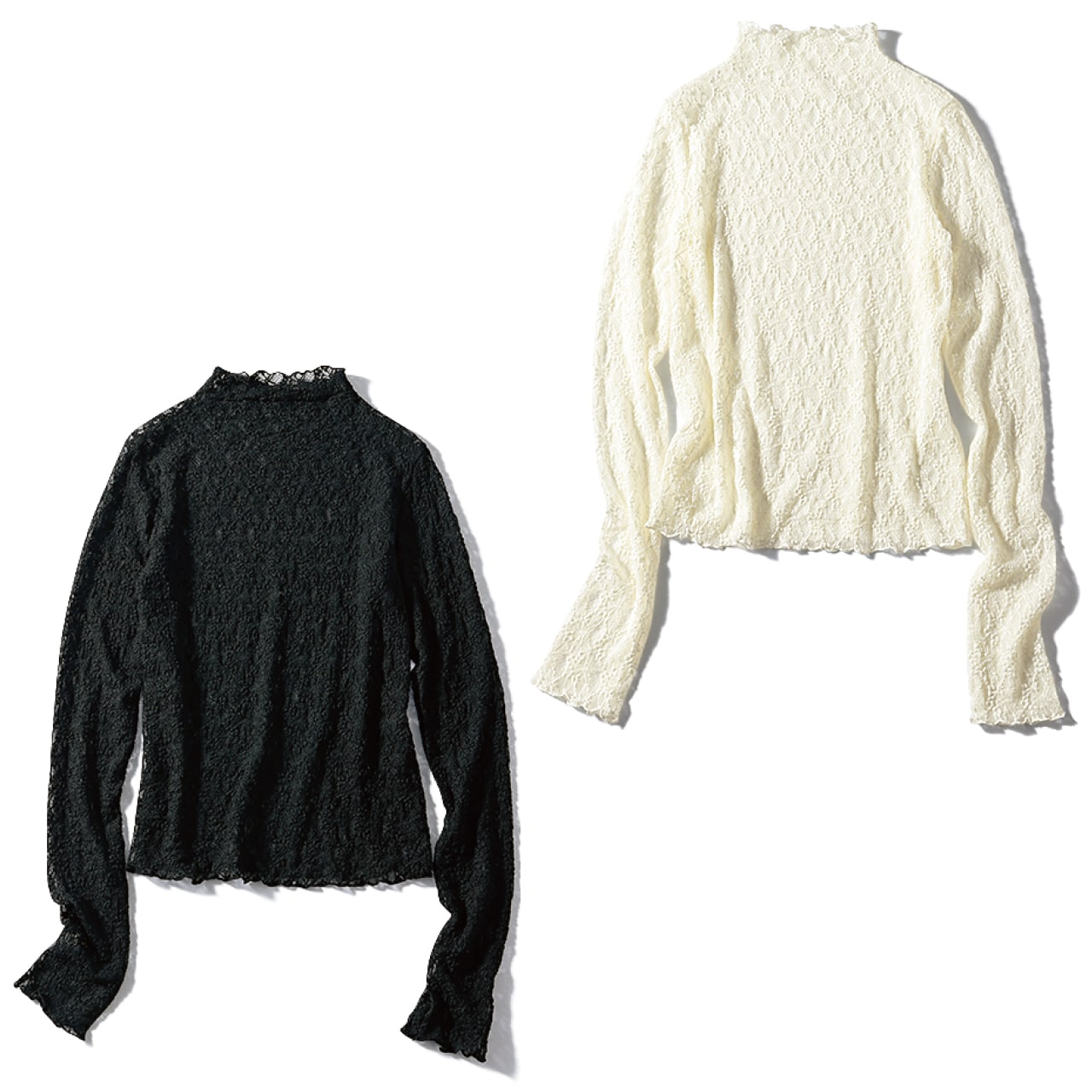 12closet（トゥエルブクローゼット）【洗える】総レースジャージートップス