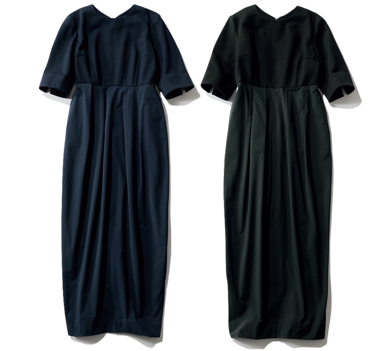 12closet(トゥエルブクローゼット)【洗える】【スカート部分は撥水】【ストレッチ】【高橋夏果さんコラボ】撥水スマートコクーンドレス