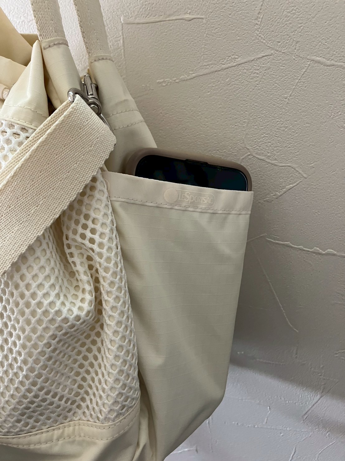 【LEE別注】【洗える】MESH BUCKET TOTE　レスポートサック