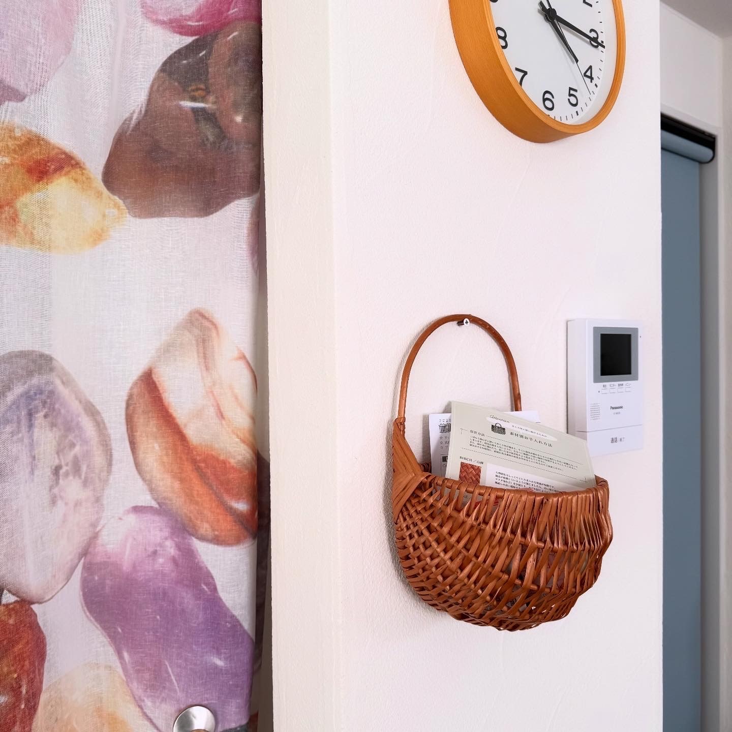 ウィロー 壁掛けバスケット