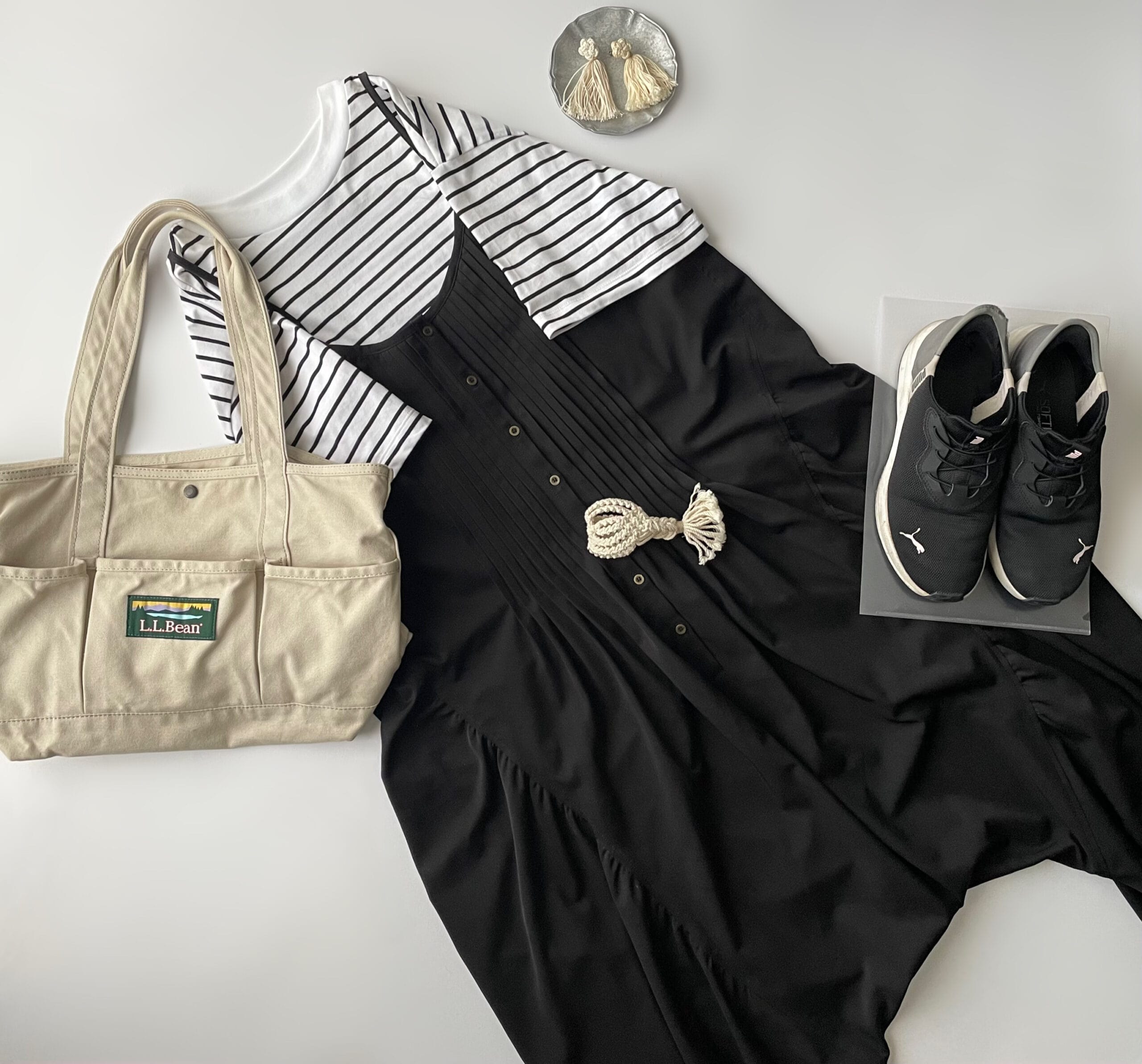 40代女性の2025年8月下旬~9月初旬コーデ、