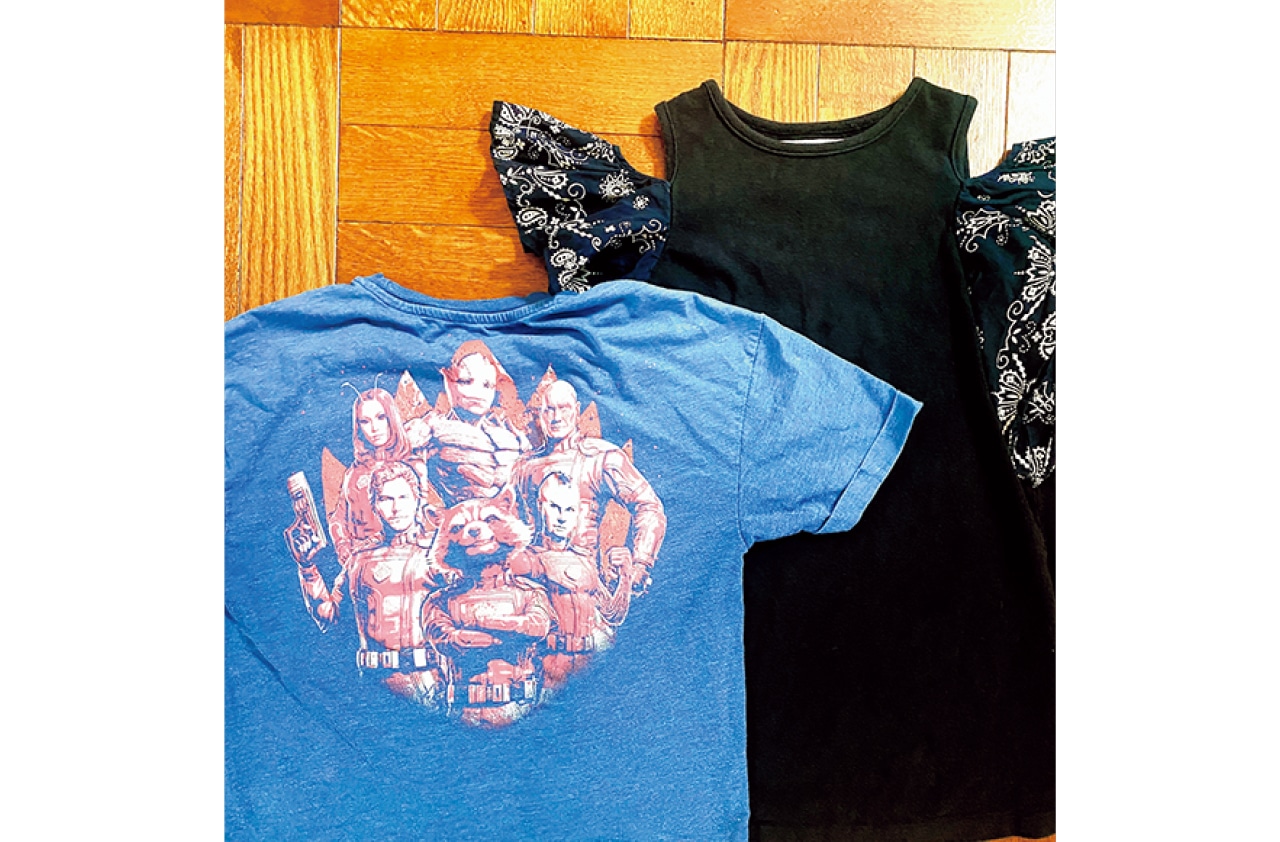 小2息子も年長娘も、服へのこだわりがすごい！　息子なんて、ほぼ毎日この『ガーディアンズ・オブ・ギャラクシー』のTシャツを着てます。