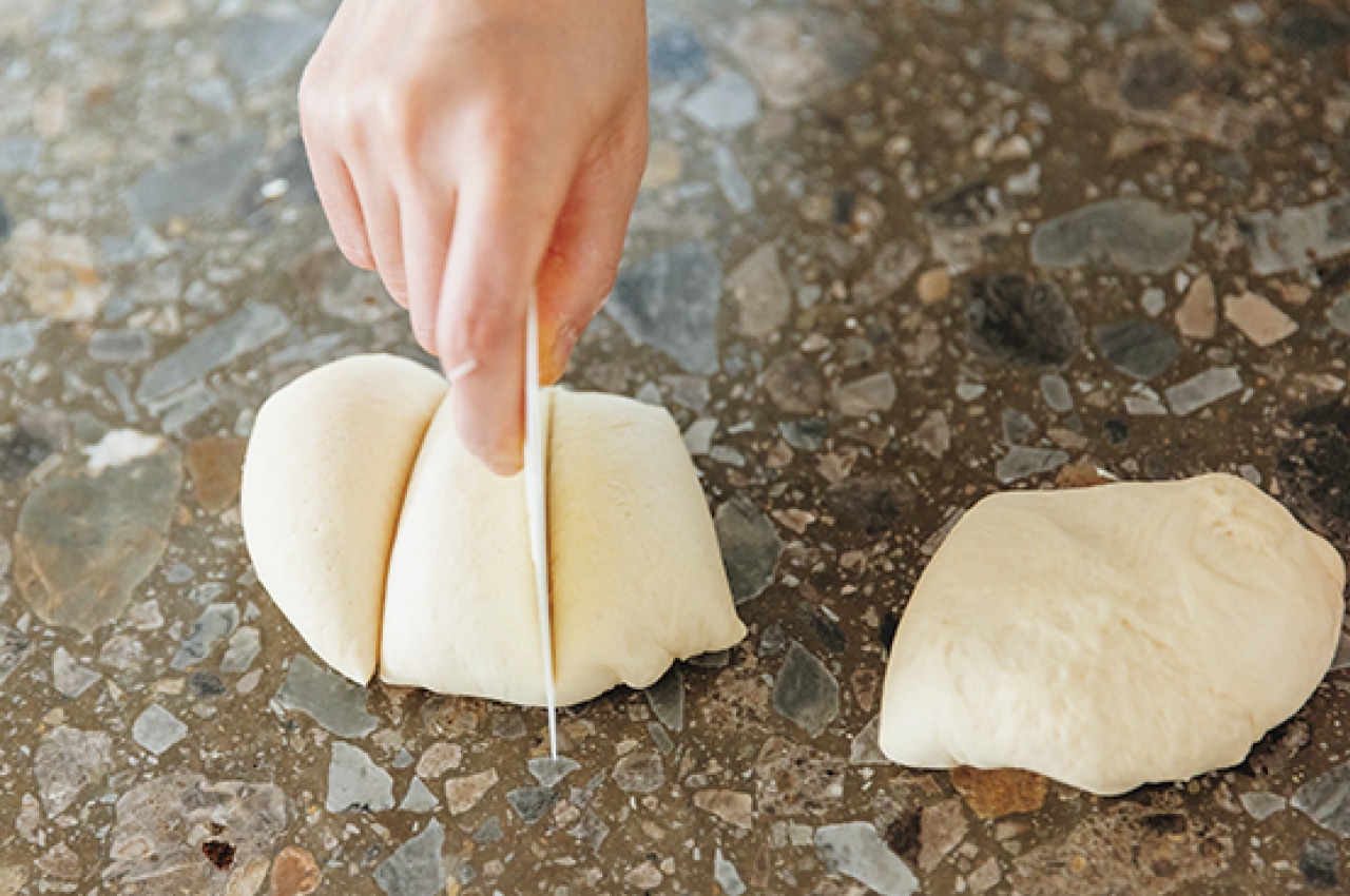 5を写真の要領で6等分に切り分ける