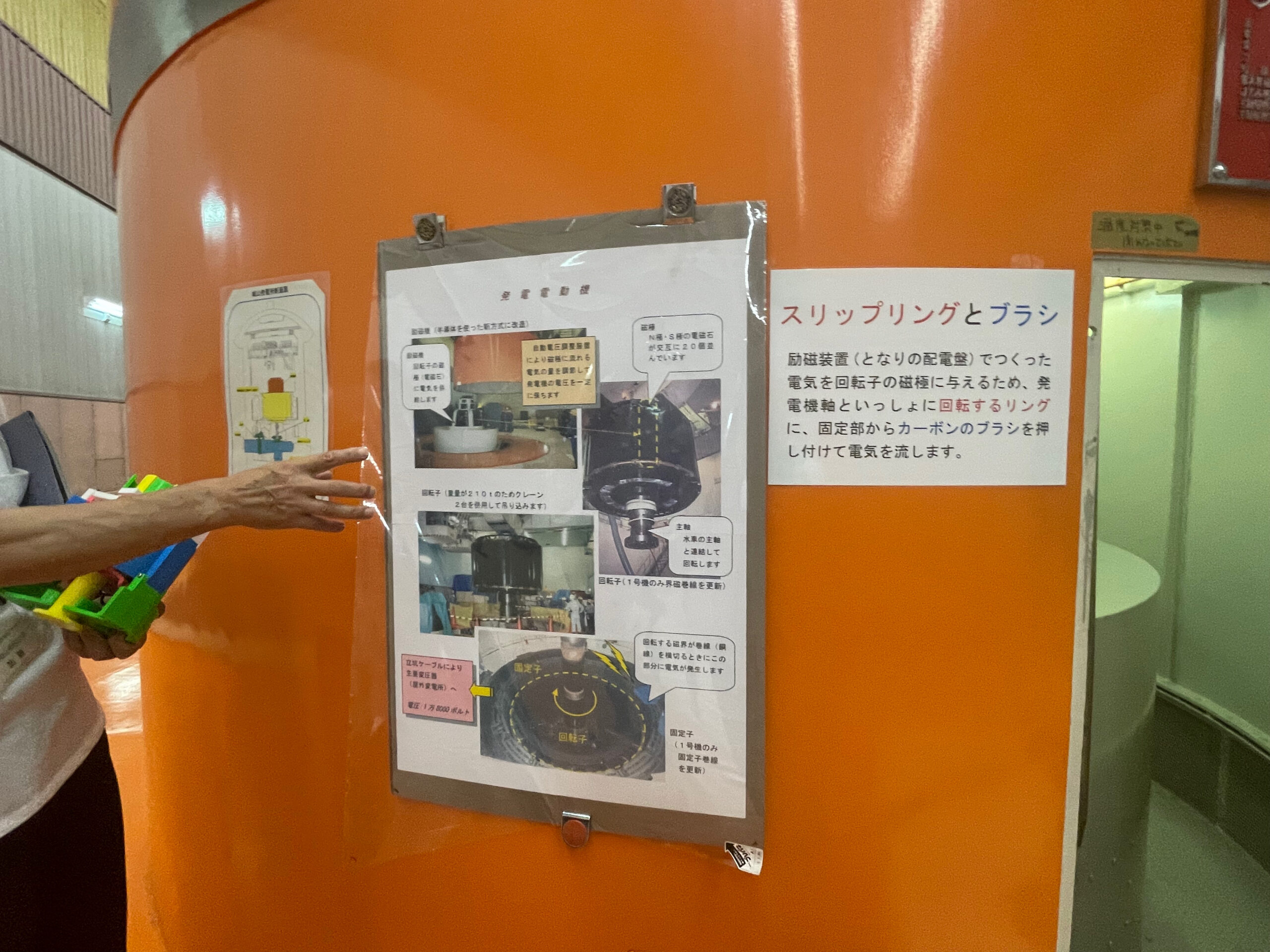 スリップリングとカーボンブラシについての説明