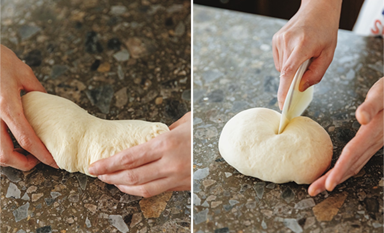 5を写真の要領で6等分に切り分ける