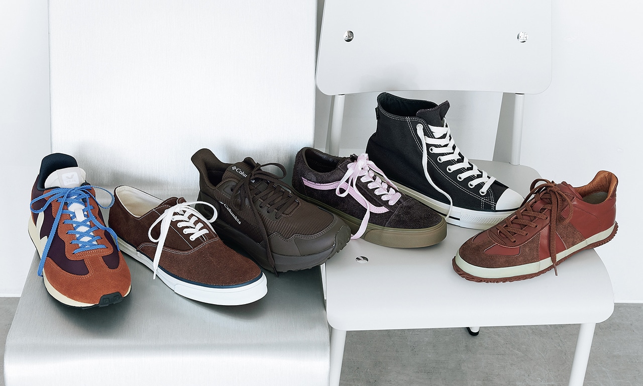 ブラウン系スニーカー