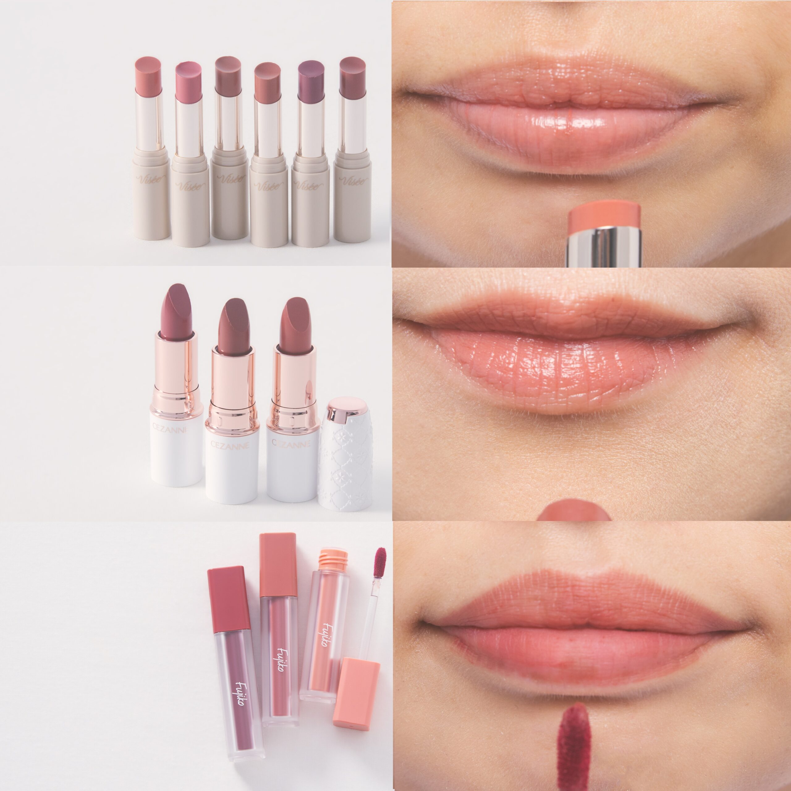 最新バスリップ【2025夏】ヴィセ、セザンヌ、フジコ…早くも話題の新作リップを30代・40代が試してみた