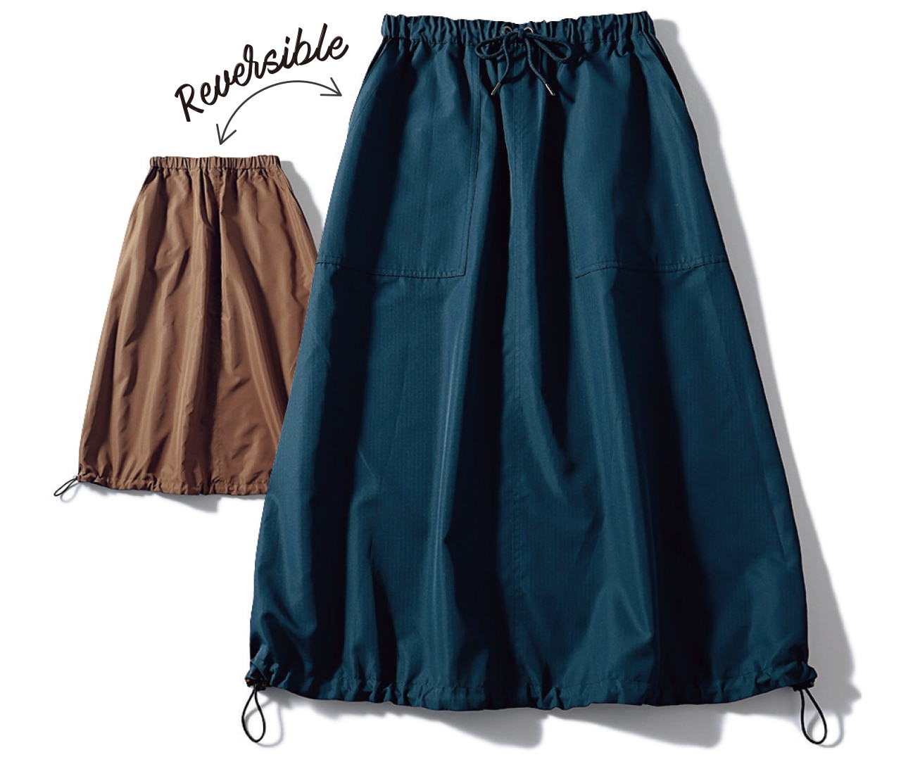 2.【TAION（タイオン）】のリバーシブルで使える！ワークスカート　￥8910