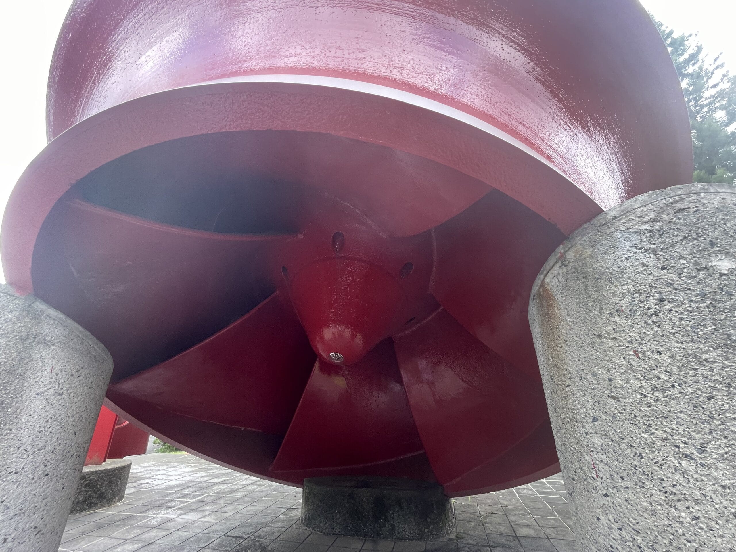 ランナを下から覗いた写真。