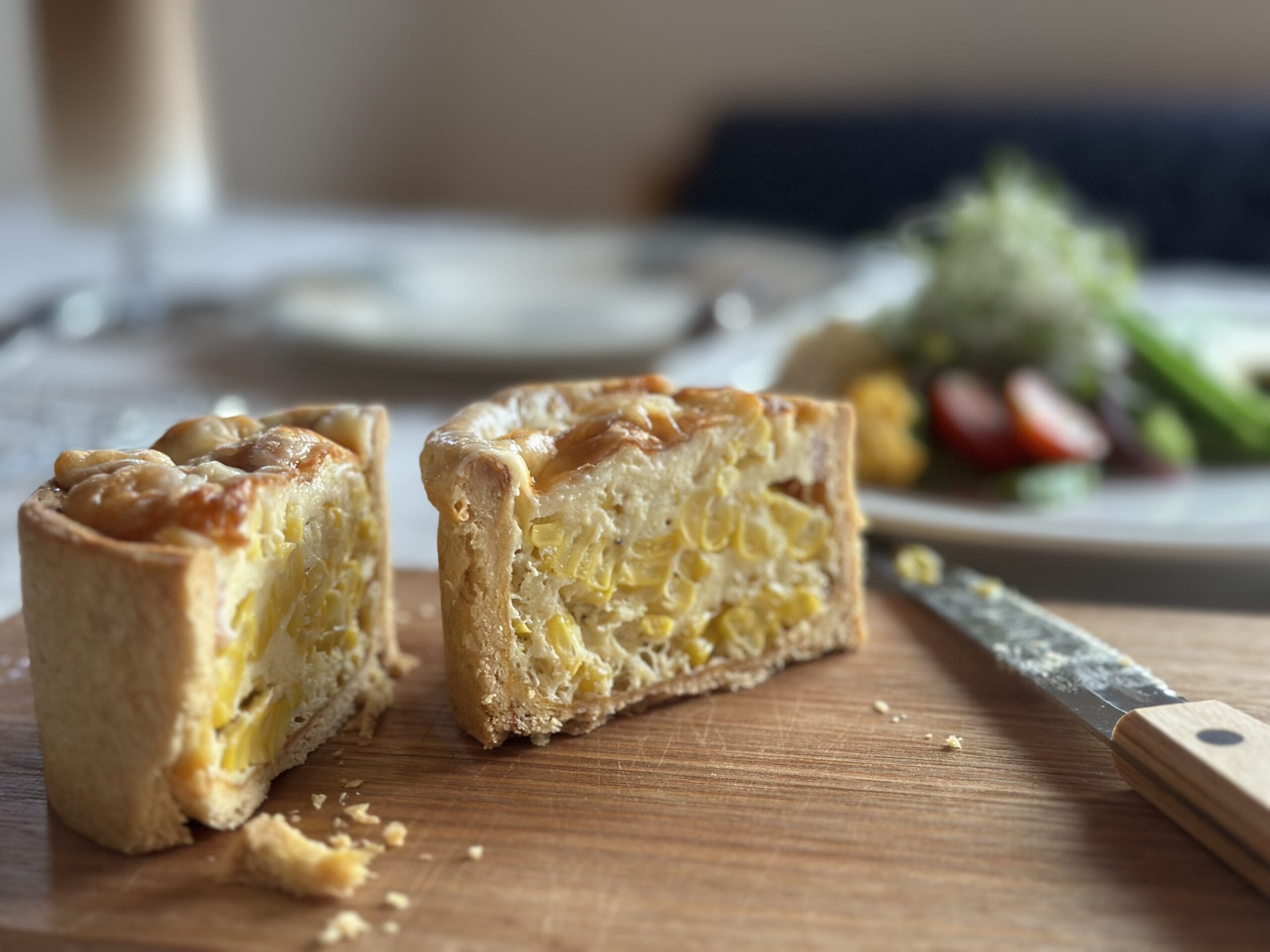 とうもろこしのキッシュ　とうもろこしたっぷり　コーンキッシュ