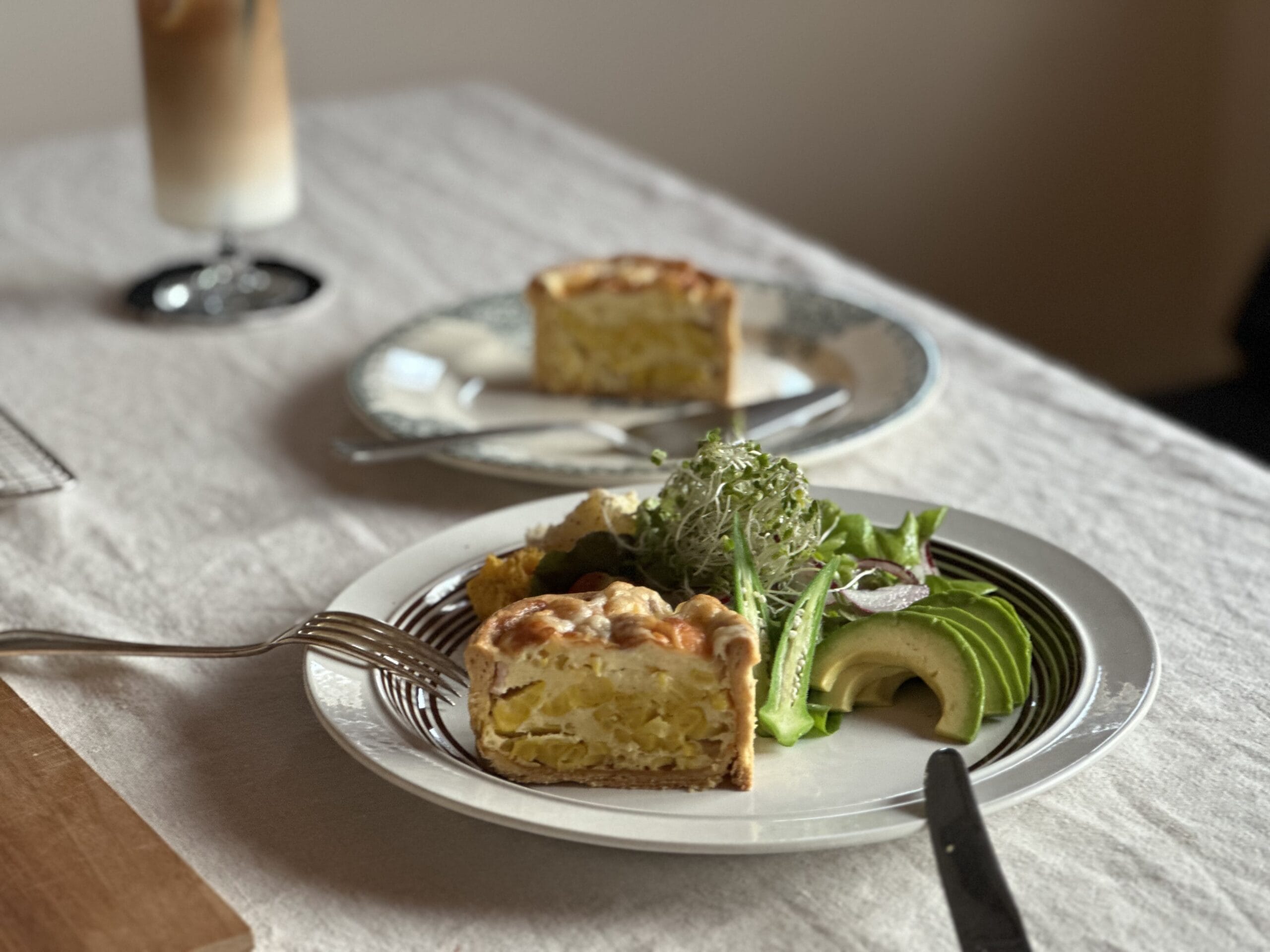 自家製酵母のキッシュ　とうもろこしのキッシュ　ワンプレート