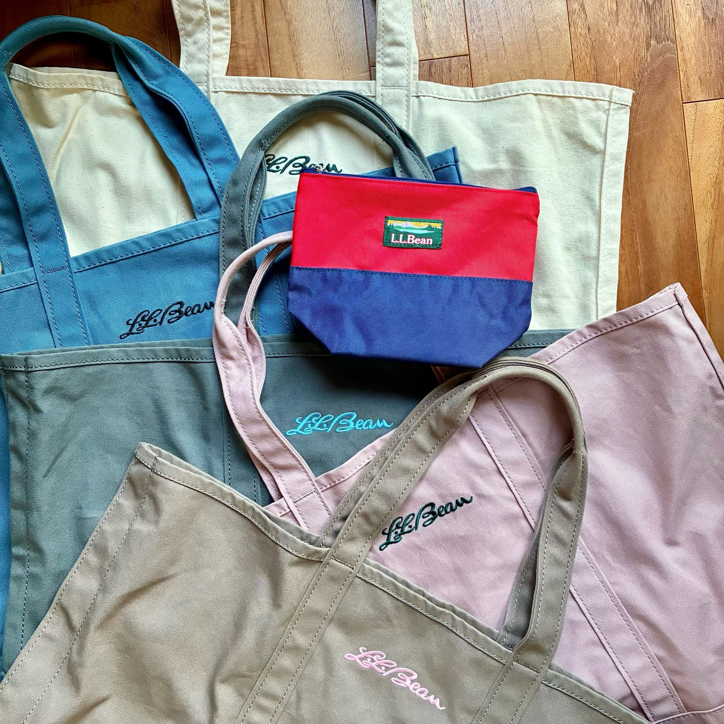 エルエルビーン L.L.Bean　グローサリートート　ポーチ　LEEマルシェ別注　秋カラー　トートバッグ