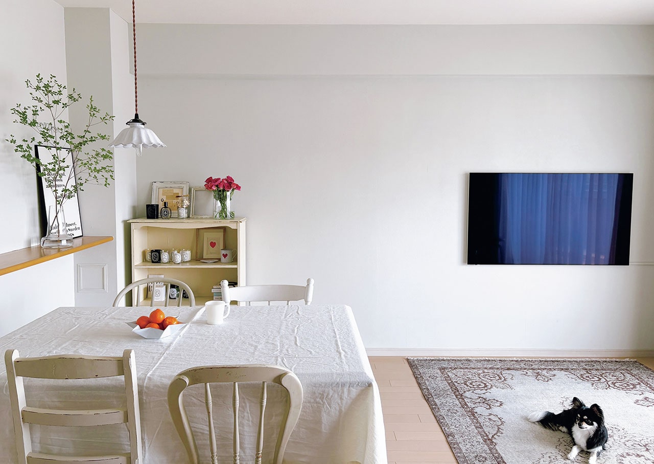 なおさんのアスティエ・ド・ヴィラットのランプのあるリビングダイニング