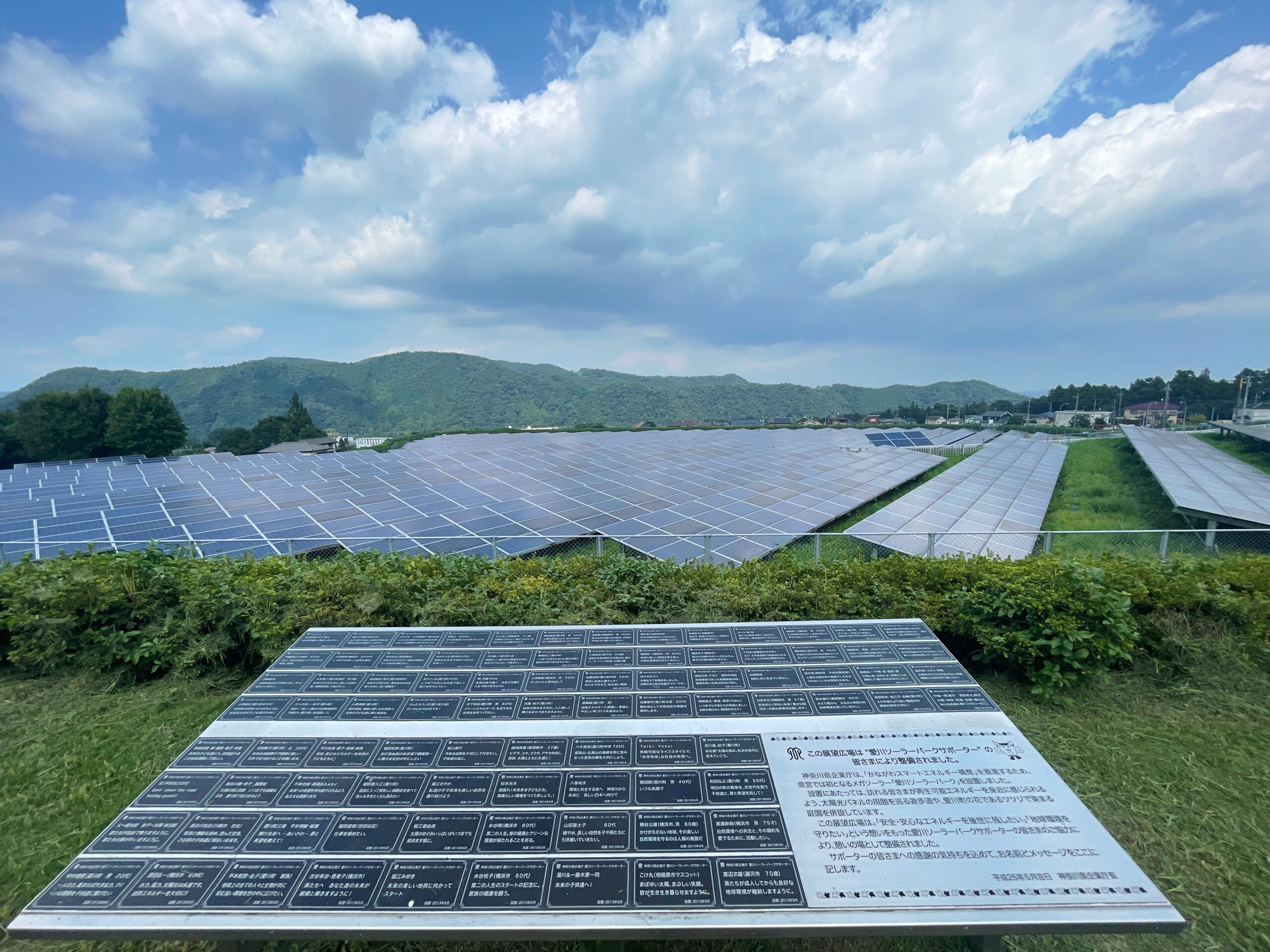 愛川ソーラーパークサポーターの名前一覧