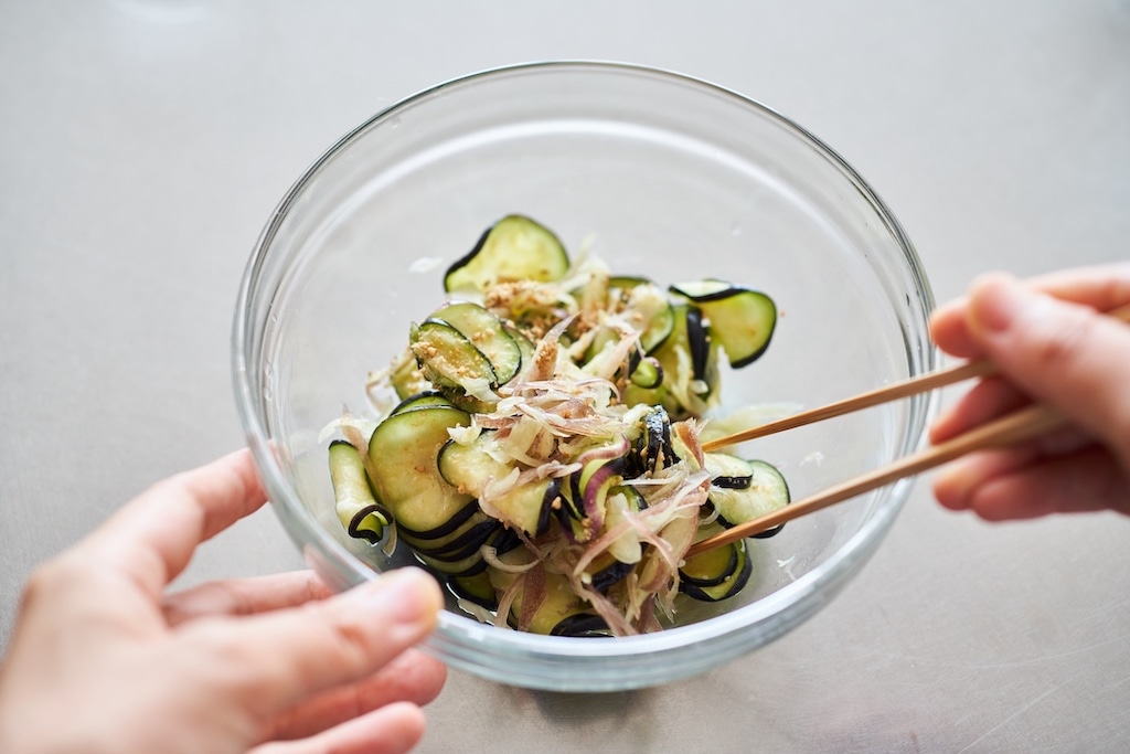 榎本美沙さん　なすとみょうがのナムル