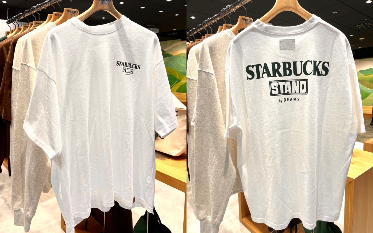 STARBUCKS STAND by BEAMSのロゴTシャツ
