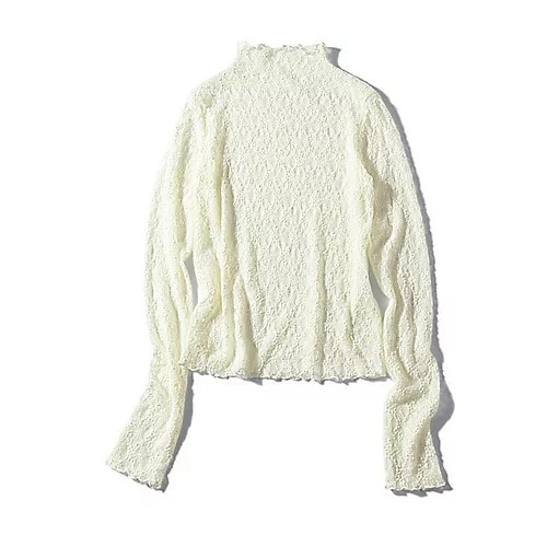 12closet
【洗える】総レースジャージートップス
￥9,900　アイボリー