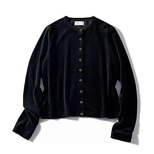 12closet
【洗える】ベロアスナップカーディガン
￥14,300　ブラック