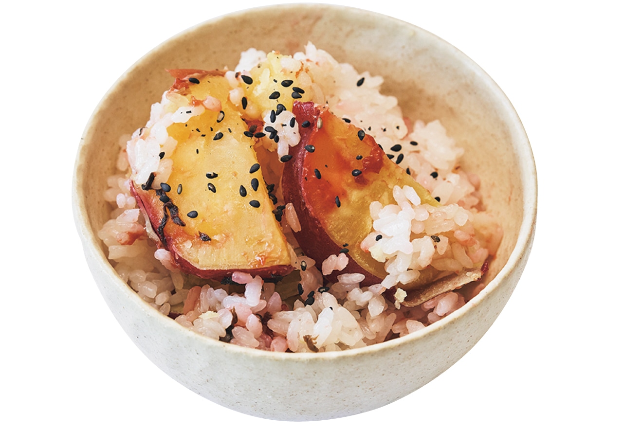 さつまいもと梅のごはん