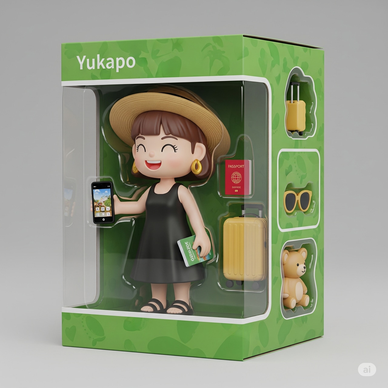 写真はChatGPTで作成した“3Dトイボックスパッケージ”。