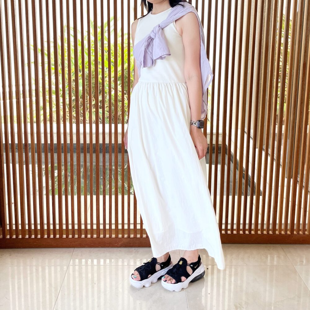 ユニクロ　ワンピース　たけ長め