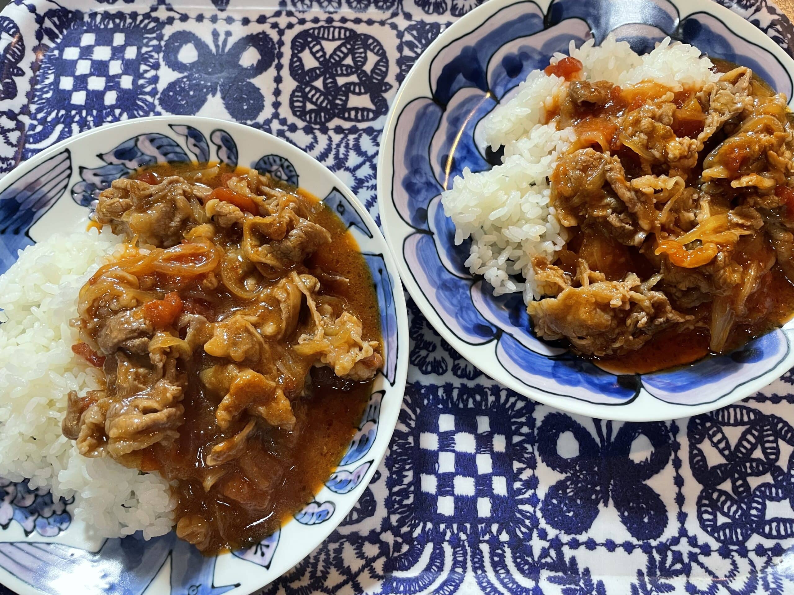 長谷川あかりさんのレシピ「ルウいらずハヤシライス」を40代主婦が作ってみた写真。