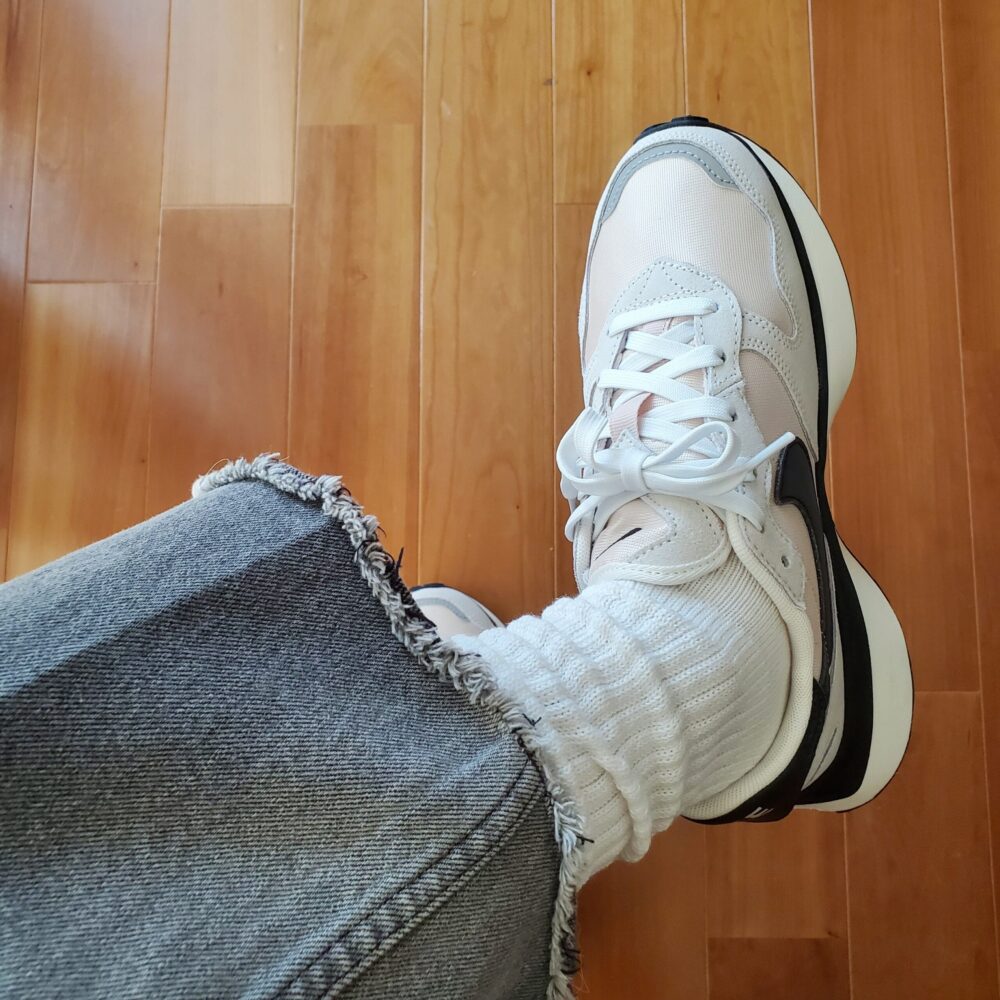 無印良品「くしゅっと履けるリブ編み靴下」