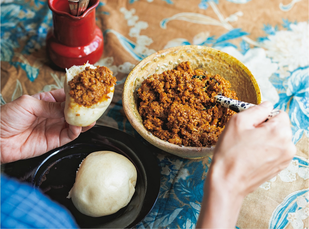 キーマカレーの饅頭