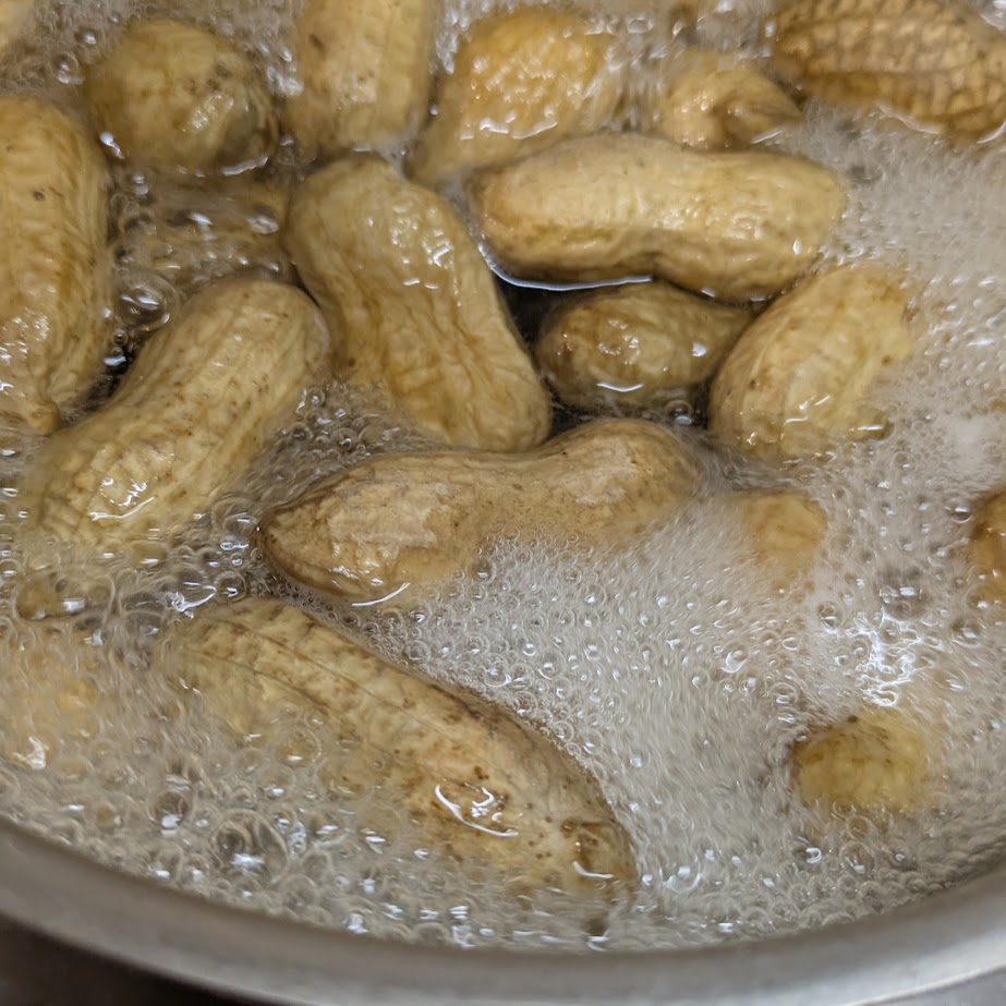 塩ゆで　落花生　地豆