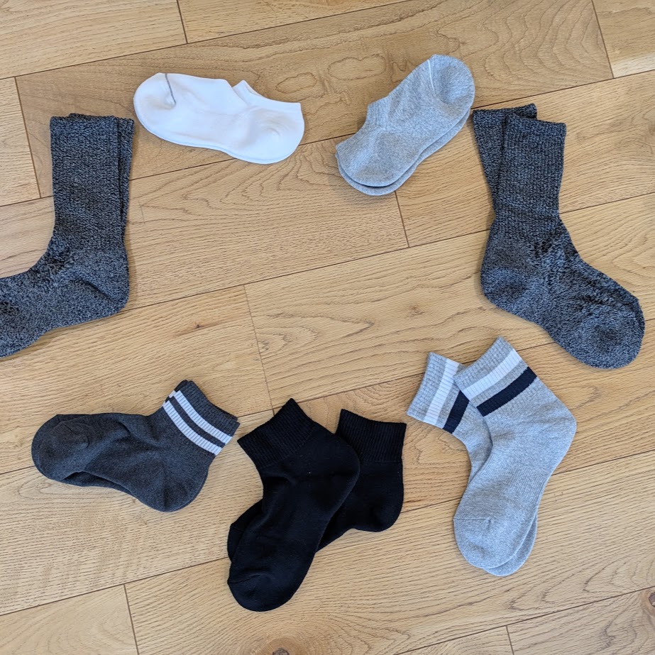 無印良品　もったいないシリーズ　靴下