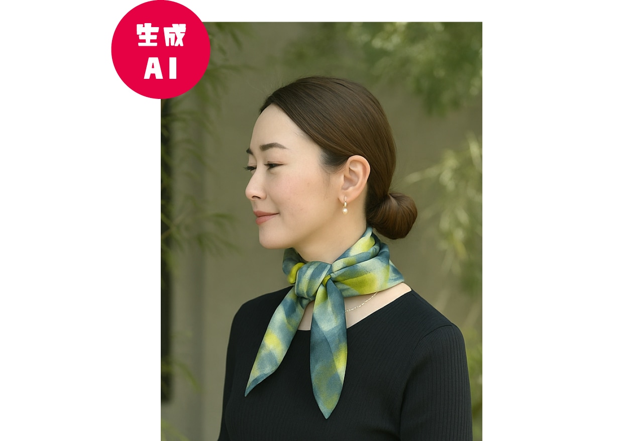 AIで生成された着用イメージ