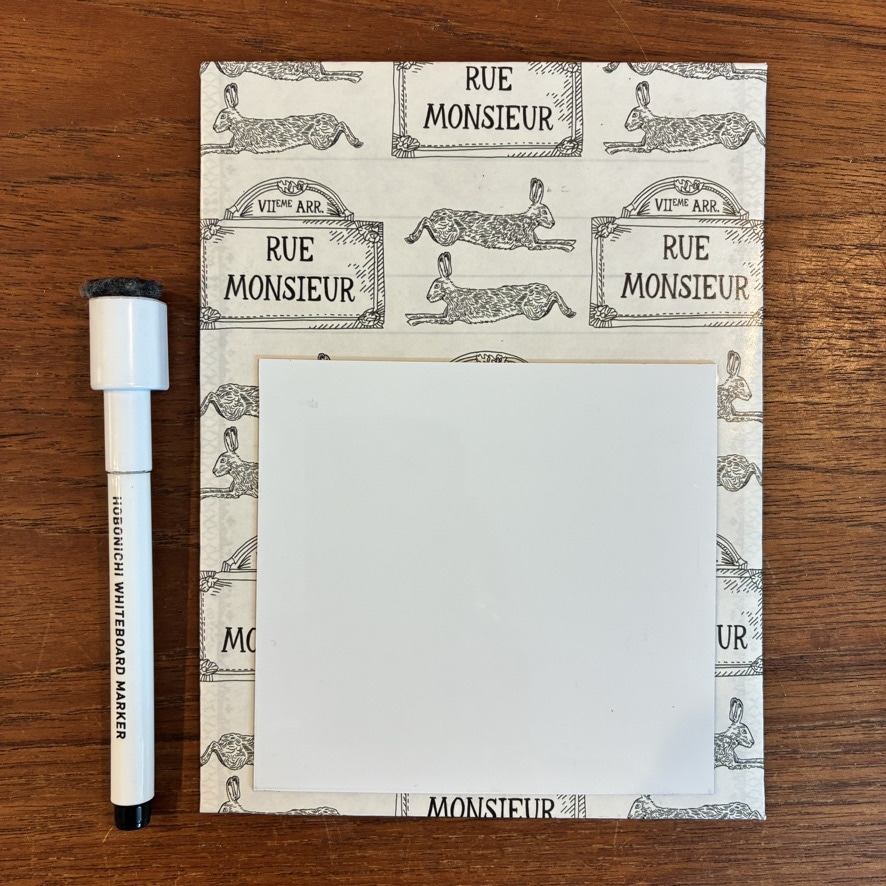 ミニホワイトボードの表麺