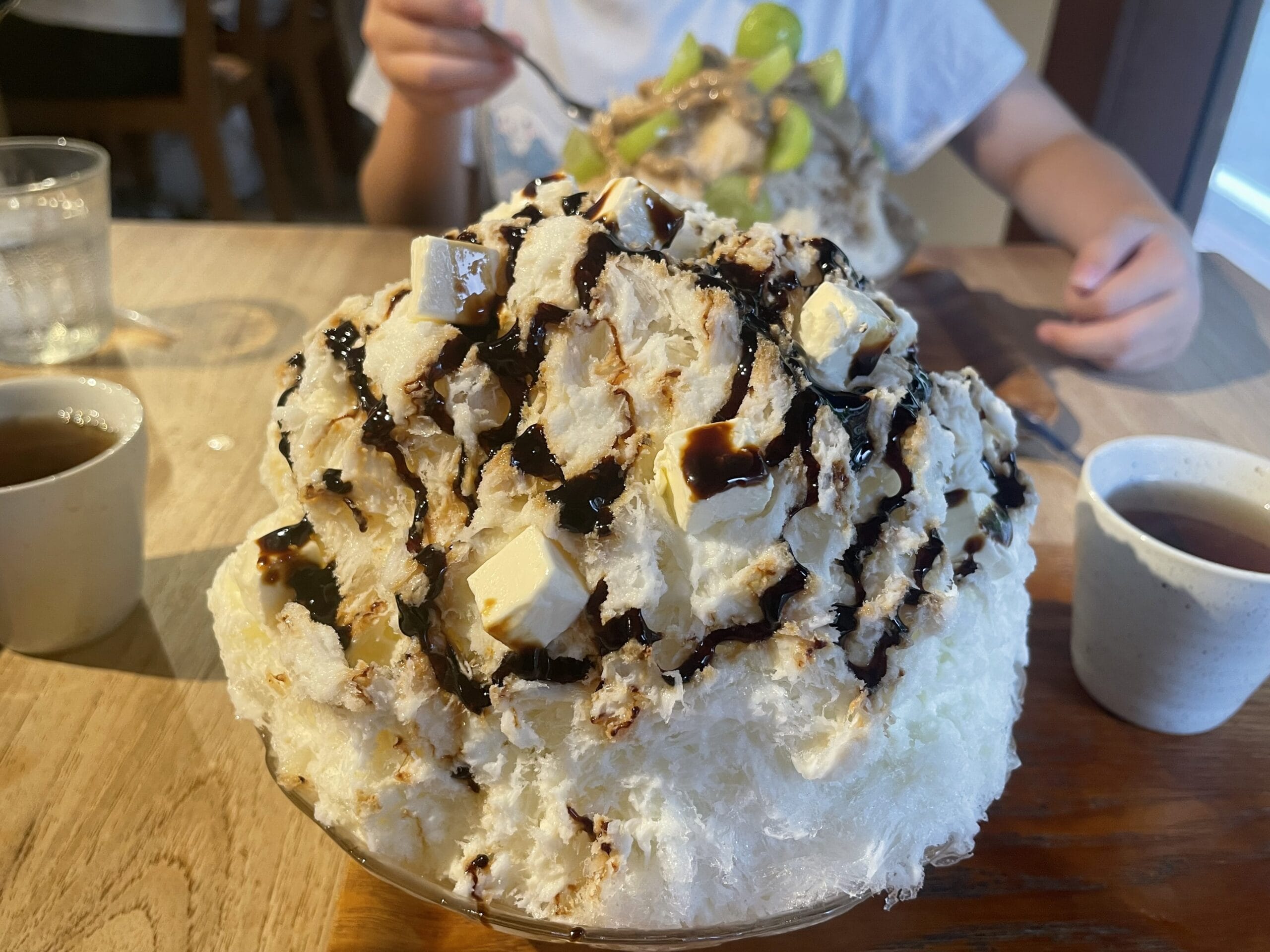 カフェクノップゥのミルクチーズバルサミコかき氷の写真