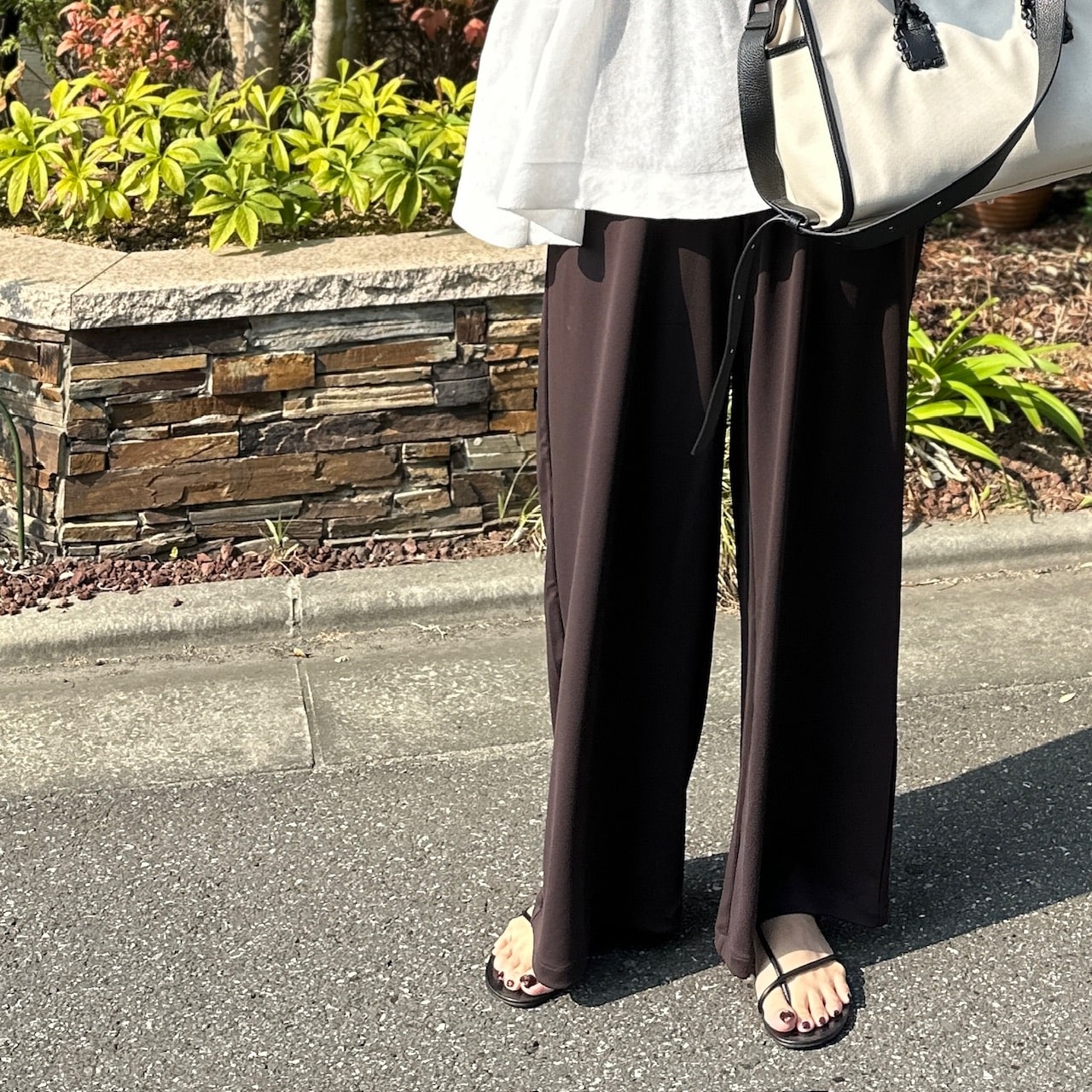 UNIQLO/クレープジャージーストレートパンツ】気に入りすぎて3色 UNIQLO/クレープジャージーストレートパンツ】気に入りすぎて3色