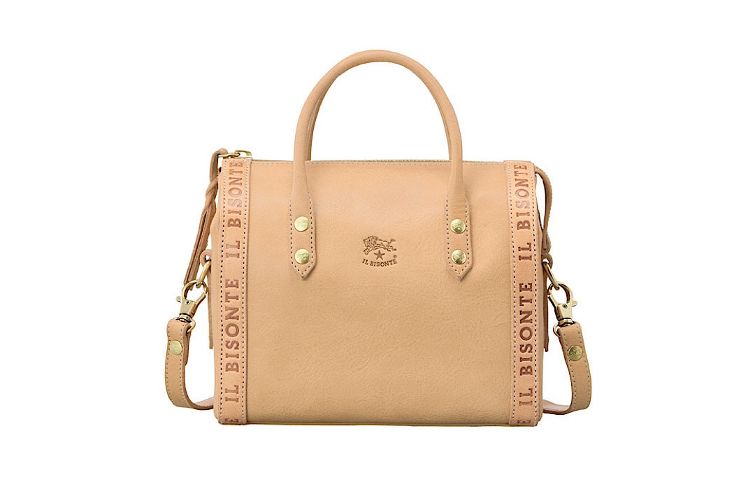 イル ビゾンテ　ロゴテープ コレクション　ボストンバッグ