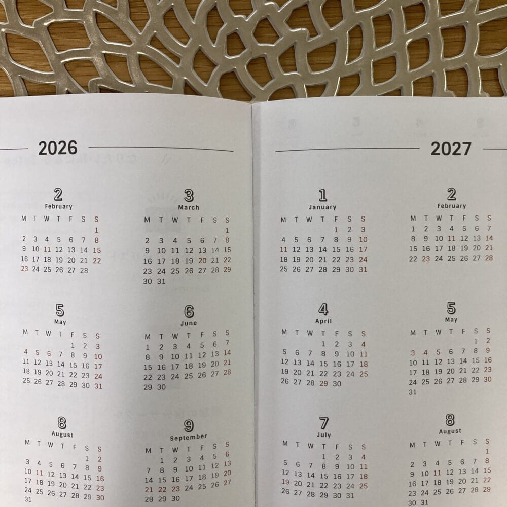 私らしさ手帳　週間バーチカル　2026年手帳